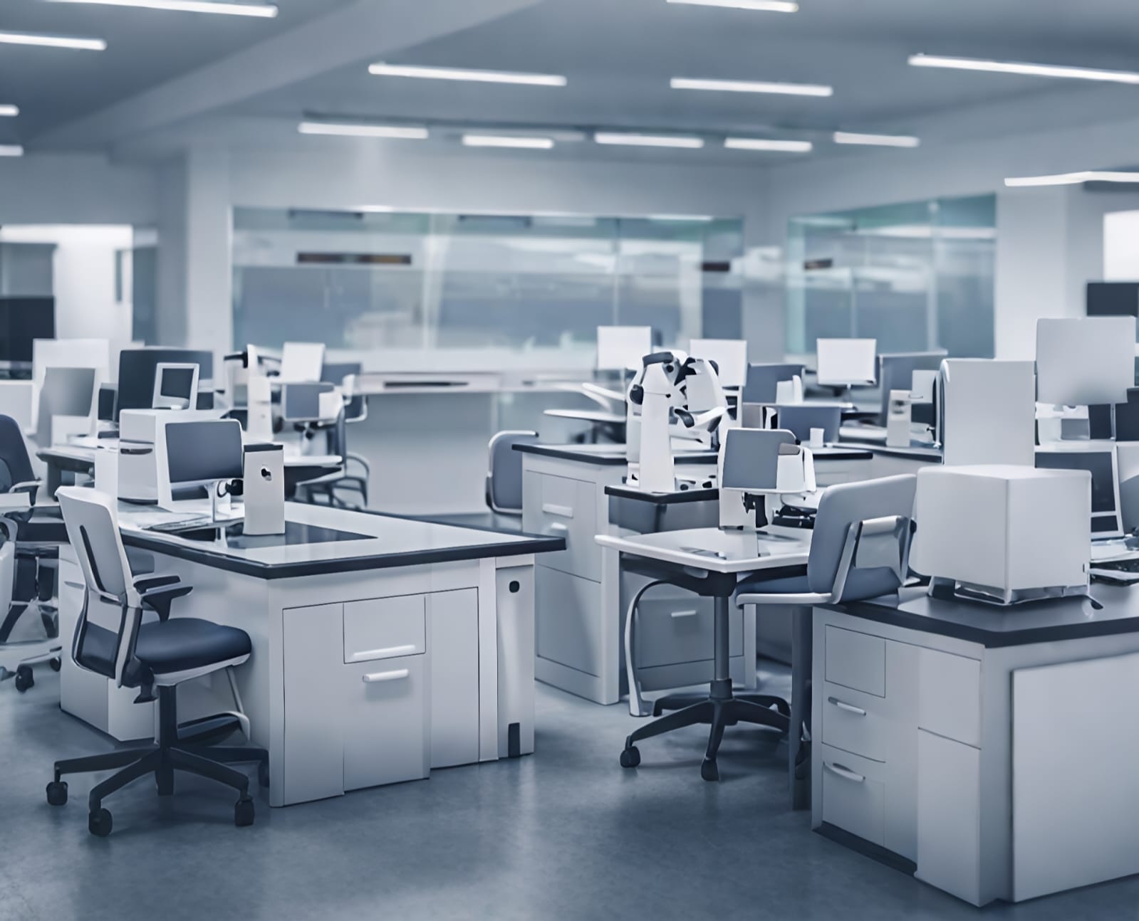 Modern pharmacy laboratory